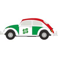 Autocollant Coccinelle voiture Basque 2 sticker adhesif (Taille: 8 cm)