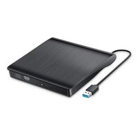 Lecteur Graveur DVD CD Externe USB 3.0 Ultra Slim Portable KOSIIL - Lecteur Enregistreur pour Windows-MAC OS