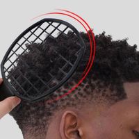Peigne à boucles Twist Wave, peigne à cheveux Afro Twist, noir pour cheveux bouclés naturels à usage domestique