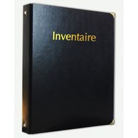 Livre Classeur Inventaire simili cuir avec Recharge 100 feuilles