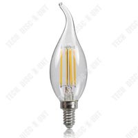 TD® 10 lumières LED Lampes à économie d'énergie rétro Lumière de bougie Source de lumière LED Lumière à incandescence rétro
