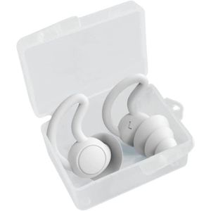 Bouchons d'oreilles silencieux à réduction de bruit, protection auditive  super douce et réutilisable en silicone flexible pour dormir, sensibilité  au bruit