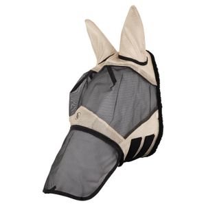 FILET DE PROTECTION Masque anti-mouches pour cheval BR Equitation Classic - or - Poney