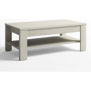 Samblo Argus Table Basse relevable en Bois manufactur/é Blanc 100/ x 50/ x 42/ cm