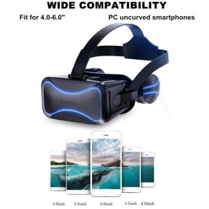 VR Shinecon 10.0 Casque 3D lunettes Casque de réalité virtuelle pour  Smartphone téléphone intelligent lunettes Casque Viar jeu vidéo jumelles, ✓ Meilleur prix au Maroc