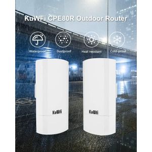 COURANT PORTEUR - CPL KuWFi CPE200M Cpl Wifi - Kit CPE de pont sans fil extérieur d'extendeur WiFi longue portée 11AC 5 GHz 900 Mbps avec port Ethernet