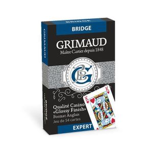 PACK APPAREIL BRIDGE Jeu de cartes Grimaud Expert Bridge - 54 cartes pl