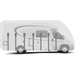 MRWiZMS Bache de Protection Camping Car, Bache Caravane, 420D Tissu Oxford  résistant aux UV/Eau/Poussière, Housse de Caravane Universelle pour
