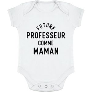 BODY body bébé | Cadeau imprimé en France | 100% coton | Future professeur comme maman