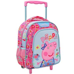 CARTABLE Sac à dos à roulettes Peppa Pig Lovely maternelle 31 CM Trolley
