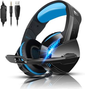 CASQUE AVEC MICROPHONE Casque Compatible PS5 - Son Stéréo - Néodyme de 40