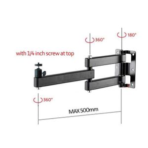 FIXATION PROJECTEUR With Screw Support mural de budgétaire universel LCD-123L-PR fort mouvement complet 360 rotation rubis pr,FIXATION VIDEOPROJECTEUR