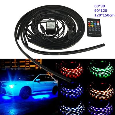 6 Led De Couleur Bande De Voiture Sous Tube Underglow Underbody