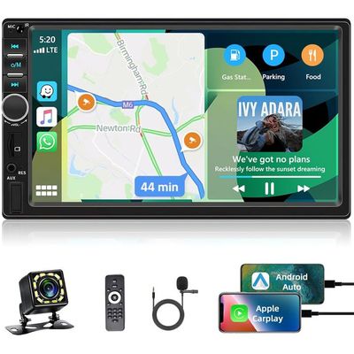 AWESAFE Autoradio 7 Pouces Écran Tactile HD - CarPlay Sans Fil, Android Auto, AirPlay, PhoneLink - Compatible IOS & Android