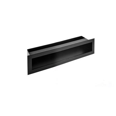 Grille de Ventilation pour Cheminée en Acier 60/40 cm Noir - Grille