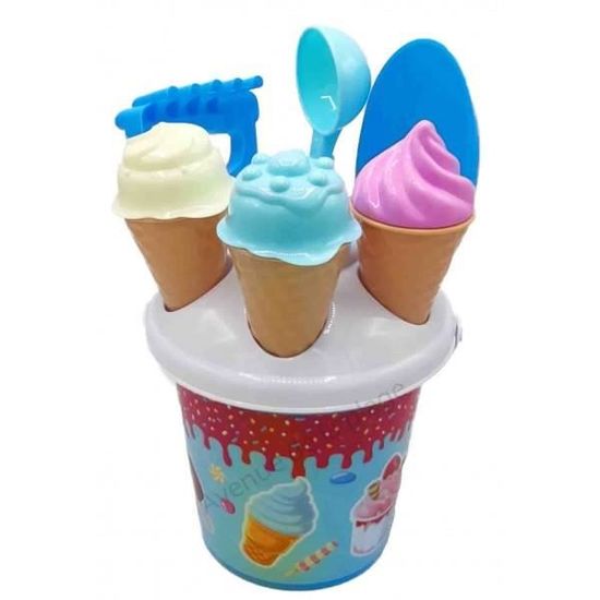 Seau de plage de glace Bleu Cdiscount Jeux Jouets