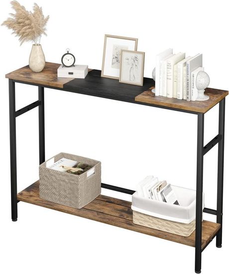 Table Console En Bois Table Console étroite En Bois, Table Console Avec Espace De Rangement