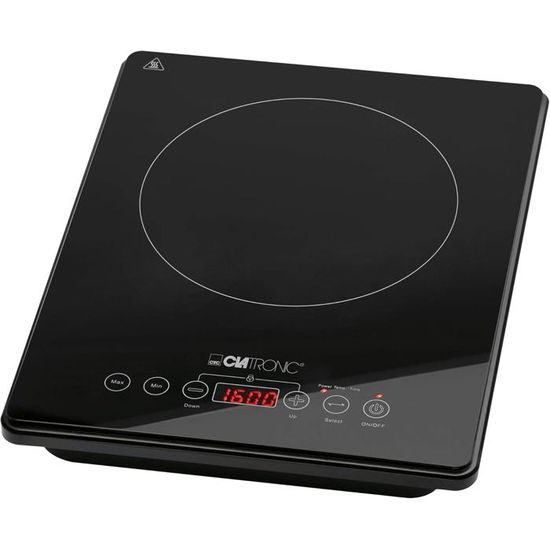 Clatronic EKI 3569 Plaque à Induction Portable 2000W - Noire Avec Écran LED