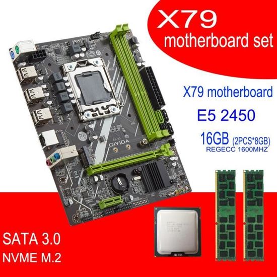 ENVINDA X79 Motherboard LGA 2011 USB2.0 SATA3 Support REG Memory ECC And Processor Xeon E5 4DDR3 PCI-E NVME M.2 - 7