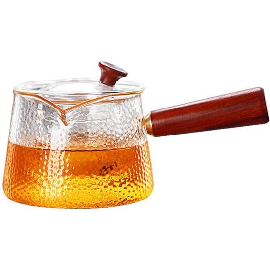 Théière En Verre Borosilicate 800 Ml - Infuseur Amovible Inox - Bec Verseur Anti-goutte - Résiste à La Chaleur