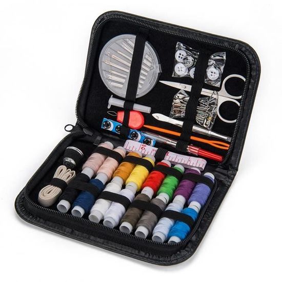 Kit De Couture Portable 126 Pièces RFWIN - Pour Réparations D'urgence, Voyage, Débutants, Famille
