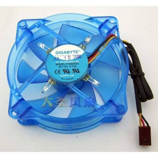 Ventilateur Delta EFB1312SHE-FOO 12V - 127x127x38mm, 2.76A, Roulements à Billes, 3 Fils, Pour Refroidissement PC Ou électronique