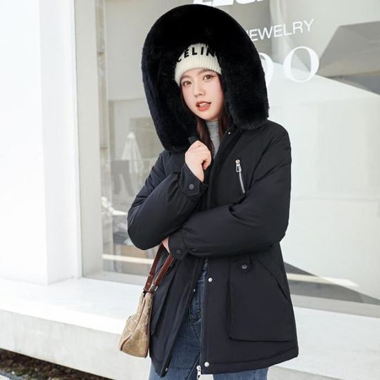 Manteau femme Hiver Plus velours mi long Nouvelle arrivee