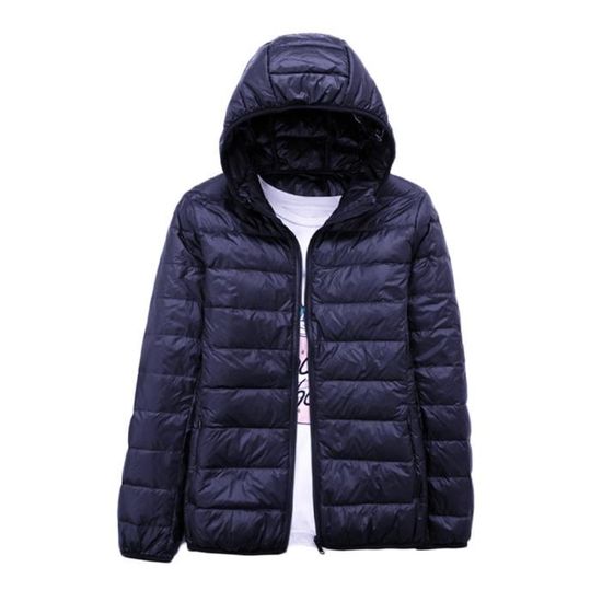 Doudoune Longue Légère Femme Avec Capuche - Matelassée, Duvet De Canard - Coupe Oversize - Pour Hiver, Automne, Printemps