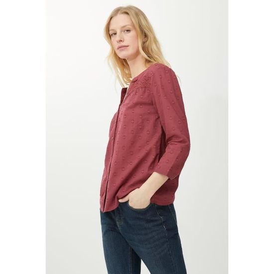 Chemisier Zara Femme Violet Ouvert Avec Noeud - Taille L - Occasion Très Bon état