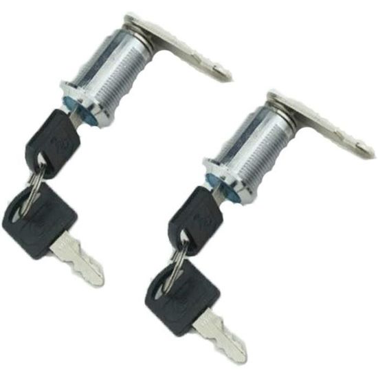 Corgre Lot De 2 Verrous à Came Pour Boîte Aux Lettres, Armoire à Outils, Casier, Armoire - 20 Mm