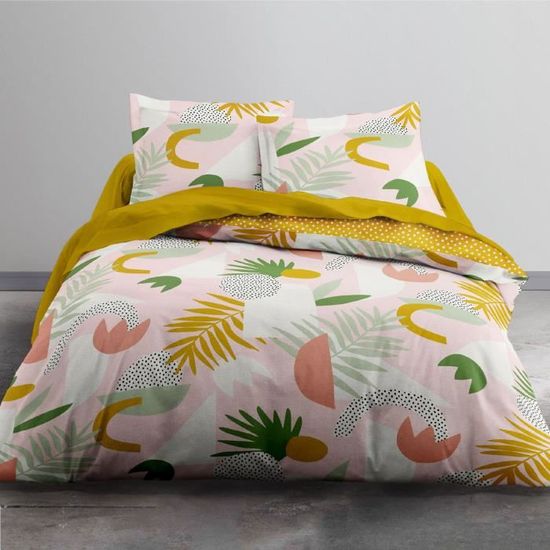 Parure de lit Housse de Couette 100/% Coton 57 Fils Bangui 220 x 240 cm