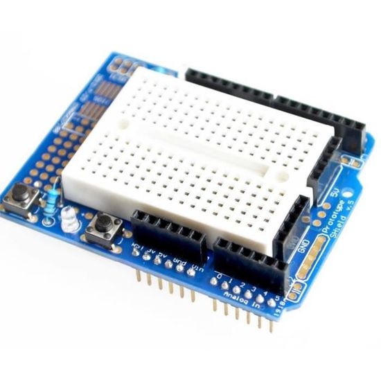 AZDelivery Prototypage Prototype Shield Bouclier Mini Breadboard Carte D' Expérimentation Compatible Avec Arduino