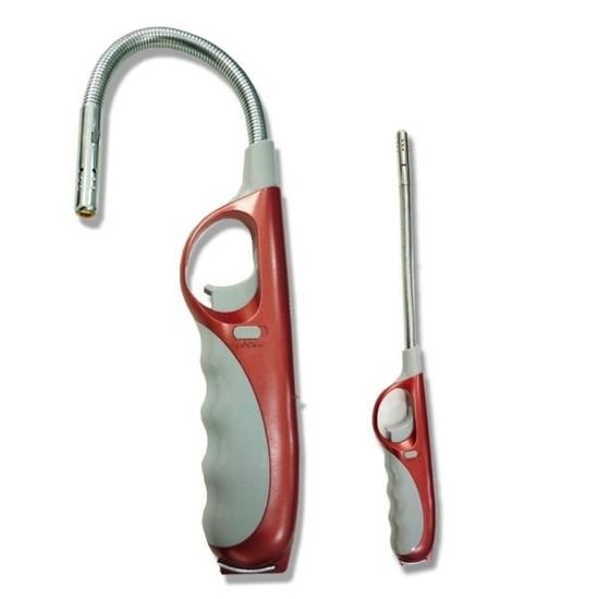 Accendino Lungo Ricaricabile Antivento - 2 Pezzi Per Barbecue, Candele E Cucina
