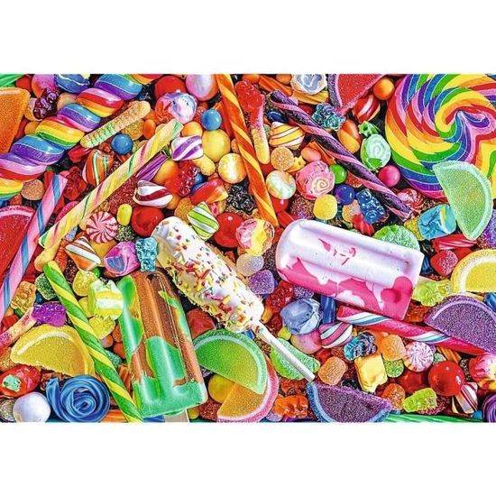 1000 Pièces, Carton Le Plus épais, Bonbons Colorés, Glaces, Arc en Ciel, Divertissement Puzzles UFT Color Splash: Lollies & Candies