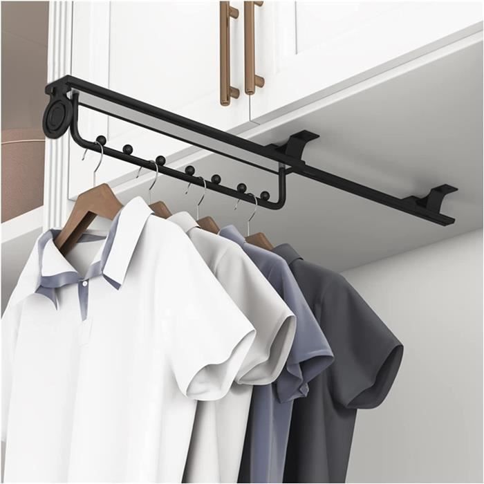 Tringles à Vêtements Garde Robe, Coulissant Barre Telescopique pour