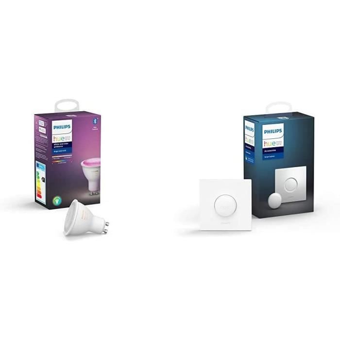 Hue Ampoule LED Connectée White & Color Ambiance GU10 Compatible