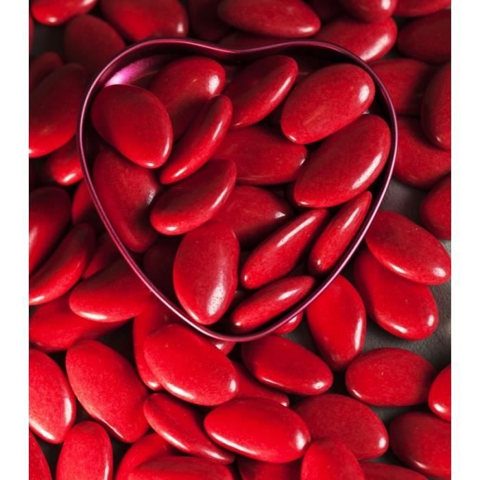 Dragées amandes Avola Impériales rouge 1 kg
