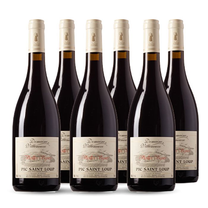 Domaine de Villeneuve Vieilles Vignes Pic Saint Loup Rouge 2020 6x75cl