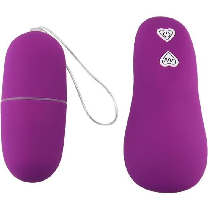 APPAREIL DE MASSAGE MANUEL,10 Modes Vibration saut oeuf vibrateur télécommande jouets sexuels pour femme adulte - Type Pourpre