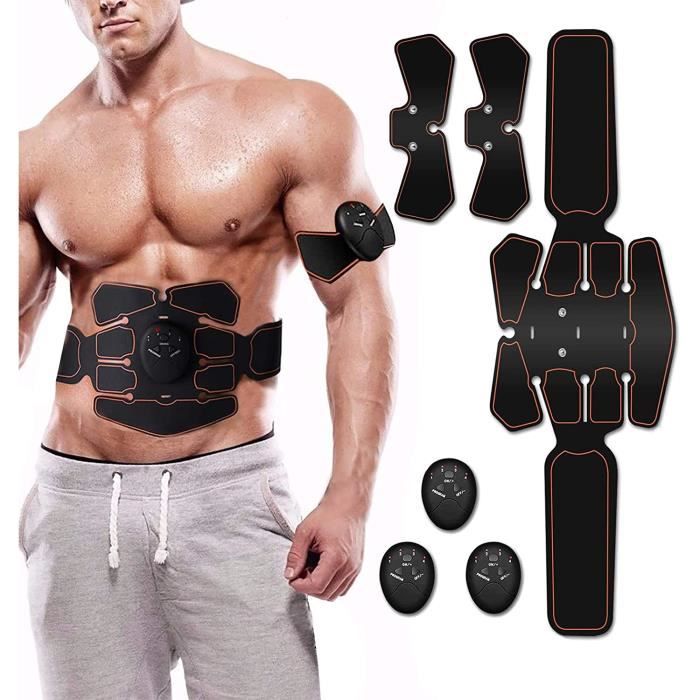 ABS Trainer Stimulateur de musculation, équipement d'exercice abdominal EMS Muscle Toner électrique ABS Ceinture abdominale Simulate