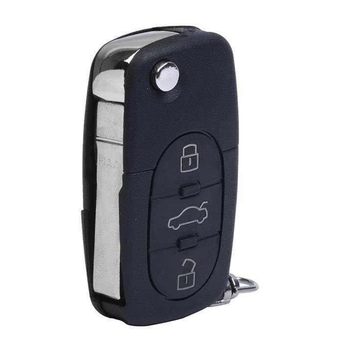 Coque De Cle Telecommande Voiture 3 Boutons Pour AUDI A2 A3 SSAF0D