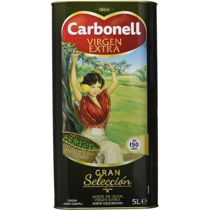 Huile d'olive Vierge Extra -Carbonell- Bidon de 5 litres