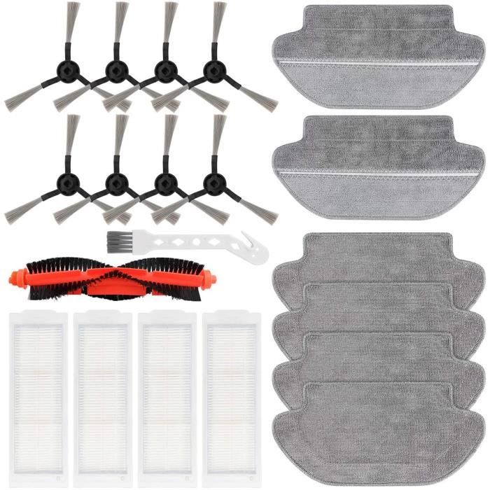 Datyeco Lot de 20 brosses de rechange pour robot aspirateur Xiaomi Mi Robot Vacuum Mop Pro79