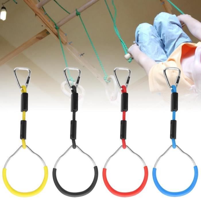 Atyhao Anneau de gymnastique balançoire pour enfants 4 PCS / Set Enfants Swing Coloré Gymnastique Anneau Enfant Escalade Sport