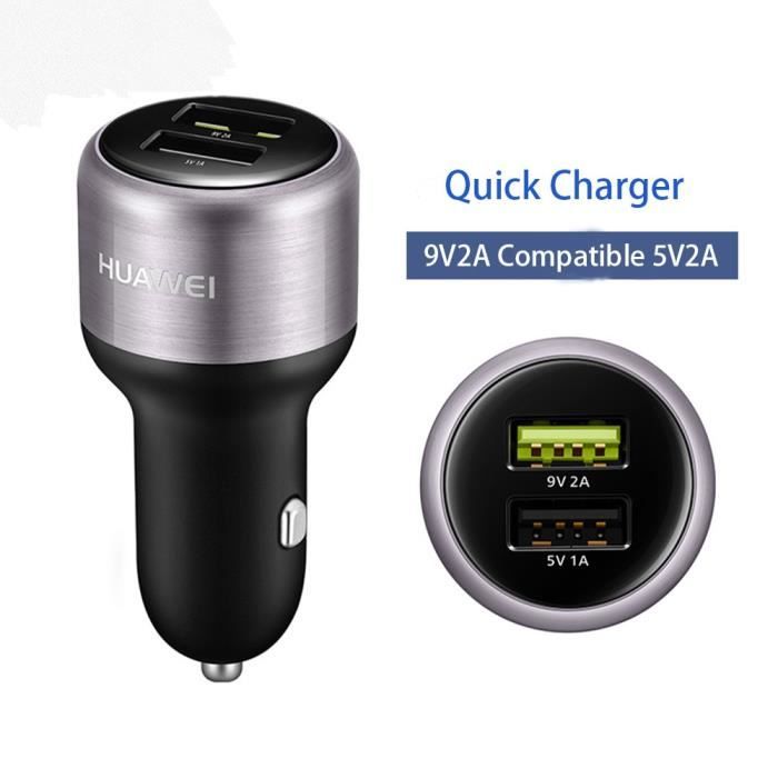 chargeur de voiture uniquement Chargeur de voiture en métal FCP, Charge rapide, pour Huawei P30 P20 P10 P9 Pl