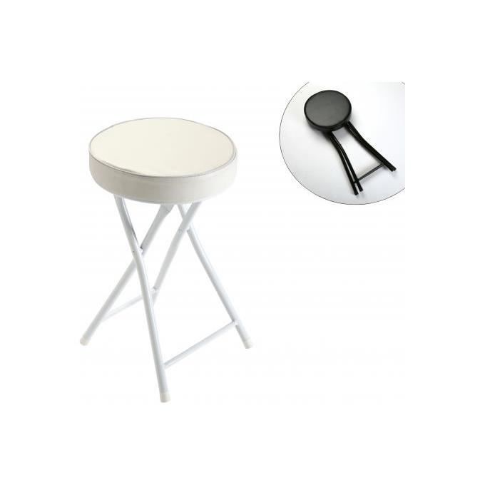 Tabouret de bain pliant blanc Jessica