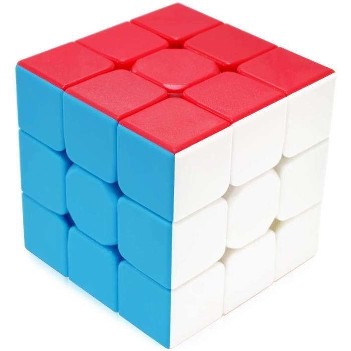 Enfants Adultes Cadeau de Vacances Speed Cube 3x3x3 Stickerless Magic Puzzle Cube de Vitesse Magique (Surface mate non marquante)
