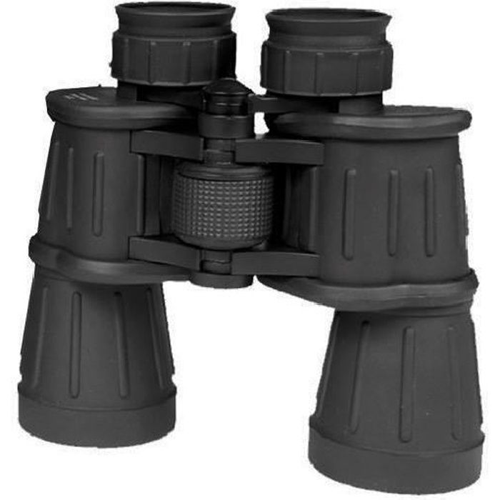 Mil-Tec Jumelles 7X50 Avec Enduit En Caoutchouc Noir