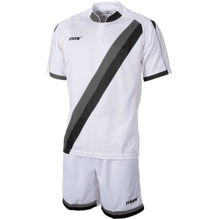 Ensemble Maillot Short de football Max Sport Vasto bl noir