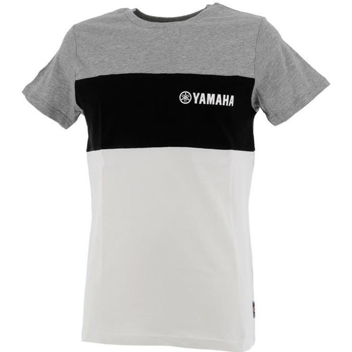 Tee shirt manches courtes Yam ant/nr/blanc mc tee - Yamaha